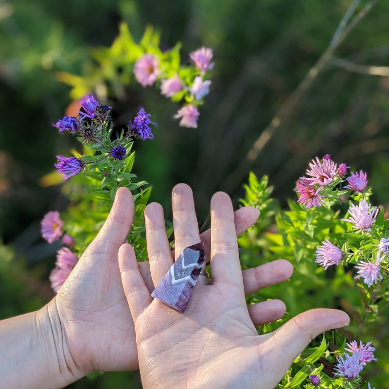 Chevron amethyst crystal